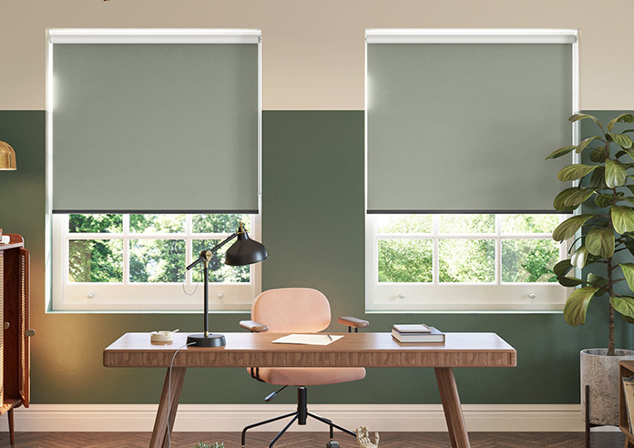 Rivulet (Blackout), Grey Mist - Roller Blind - Image 3